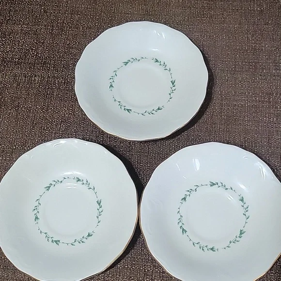 3 coffee cup saucers - Picture 2 of 6